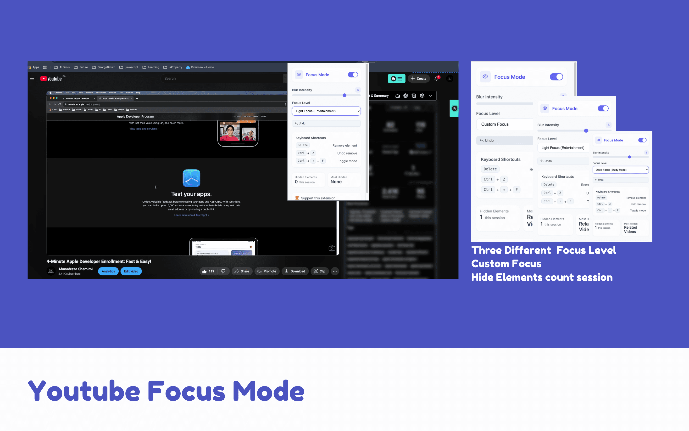 Youtube Focus Mode